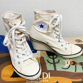 コンバース(CONVERSE)の【love様　専用】コンバース　ヒールスニーカー👟24cm(スニーカー)