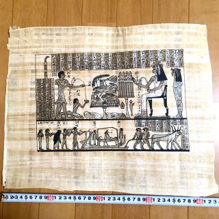 2022新入荷 □希少□古代エジプトパビルス絵画□肉筆□復刻版□工芸品 激安通販のセール ■希少■古代エジプトパビルス絵画■肉筆■復刻版■工芸品■本物パビルス使用 絵画/タペストリ