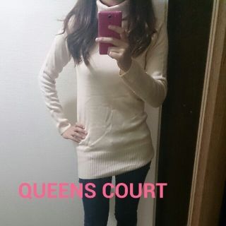 クイーンズコート(QUEENS COURT)のQUEENS COURTロングニット(ニット/セーター)