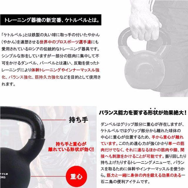 新品　ネオプレーンケトルベル 32kg ソフトな素材でご家庭での利用に最適