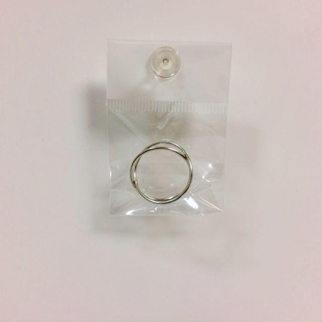 シンプルクロスリング レディース リング シルバー レディースのアクセサリー(リング(指輪))の商品写真