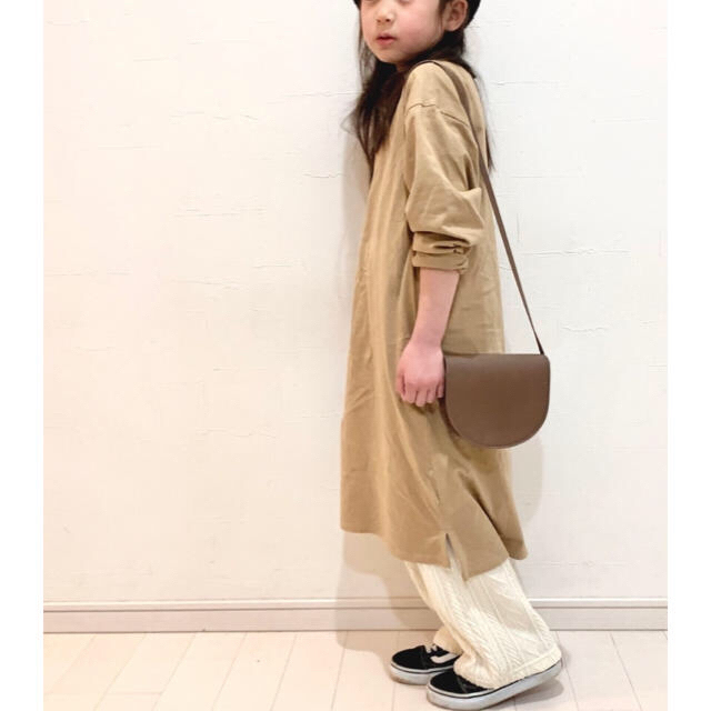 Branshes(ブランシェス)のブランシェス　branshes ケーブル柄ロングパンツ キッズ/ベビー/マタニティのキッズ服女の子用(90cm~)(パンツ/スパッツ)の商品写真