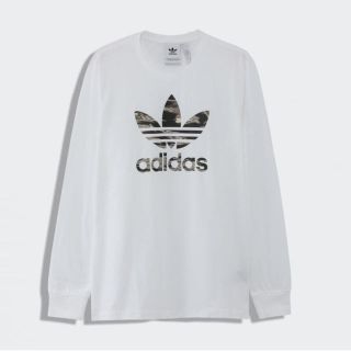 アディダス(adidas)の新品未開封　タグ付き　アディダス  adidas 長袖　白　迷彩(Tシャツ/カットソー(七分/長袖))