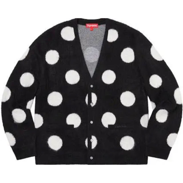 【S】Supreme Brushed Polka Dot Cardigan