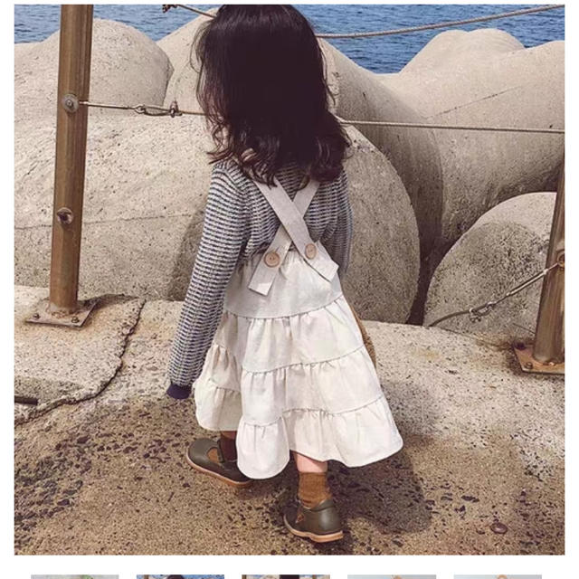 petit main(プティマイン)の韓国子供服　ワンピース　オーバーオール キッズ/ベビー/マタニティのキッズ服女の子用(90cm~)(スカート)の商品写真