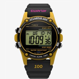 タイメックス(TIMEX)のTIMEX ATLANTIS 100 アトランティス イエロー 未使用新品(腕時計(デジタル))