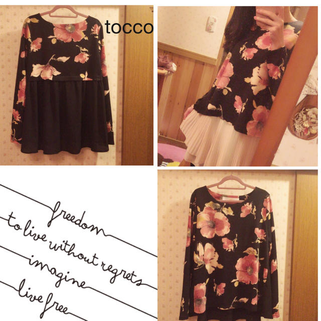 tocco(トッコ)の新品♡tocco後ろシフォンニット レディースのトップス(ニット/セーター)の商品写真