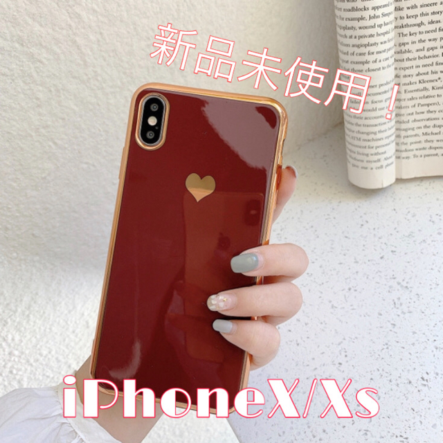 新品　iPhoneXs ワインレッド　韓国　インスタ スマホ/家電/カメラのスマホアクセサリー(iPhoneケース)の商品写真