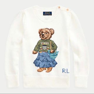 ポロラルフローレン(POLO RALPH LAUREN)の最終セール♪新品Ralph Lauren サンタフェ ポロベア コットンセーター(ニット)