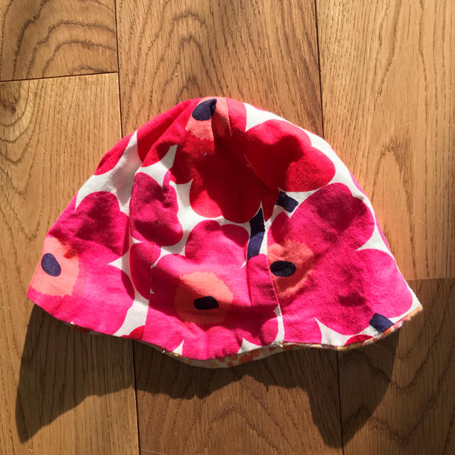 marimekko(マリメッコ)のハンドメイド　ベビー　チューリップハット　帽子　マリメッコ キッズ/ベビー/マタニティのこども用ファッション小物(帽子)の商品写真