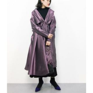 Ameri IRIDESCENT DRAPE COAT