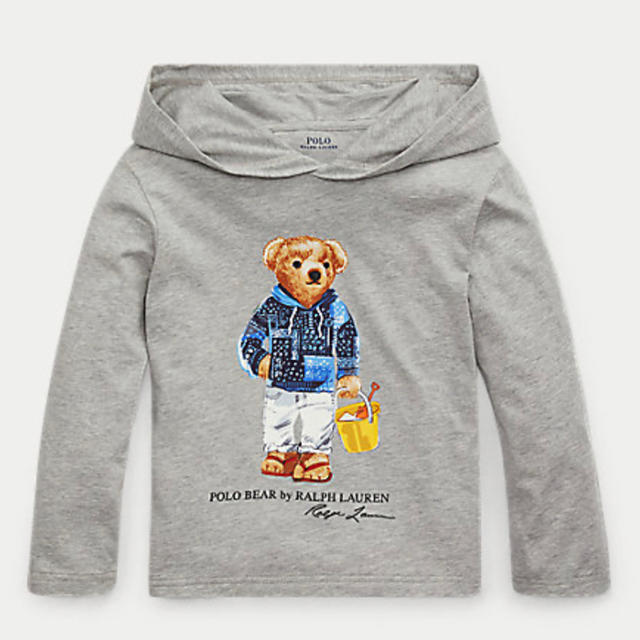 POLO RALPH LAUREN(ポロラルフローレン)の【まる様専用】新品 Ralph Lauren ビーチ ベア フードTシャツ キッズ/ベビー/マタニティのキッズ服男の子用(90cm~)(Tシャツ/カットソー)の商品写真