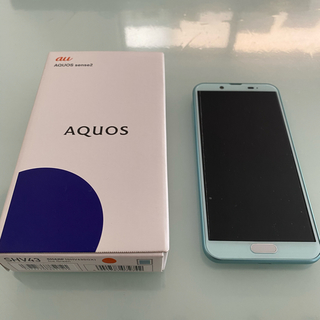 アクオス(AQUOS)のAQUOS sense2 アイスグリーン 32 GB au SIMフリー(スマートフォン本体)