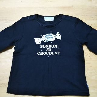 ポンポネット(pom ponette)のポンポネット 長袖Tシャツ 90 黒(Tシャツ/カットソー)