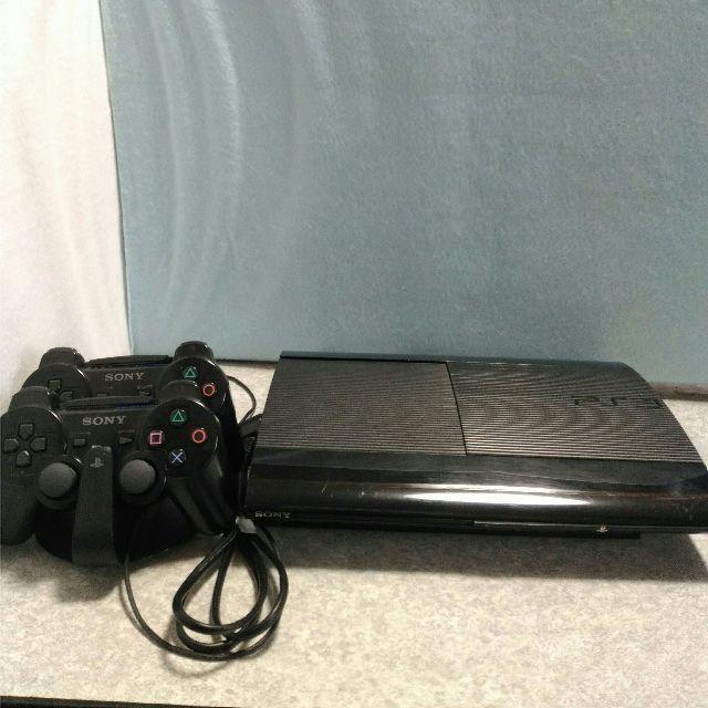PS3本体・純正コントローラー4個・ソフト17本・充電スタンド　セット