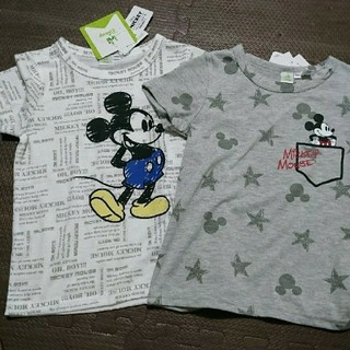 ディズニー(Disney)のミッキー Tシャツ 110 ２枚セット(Tシャツ/カットソー)