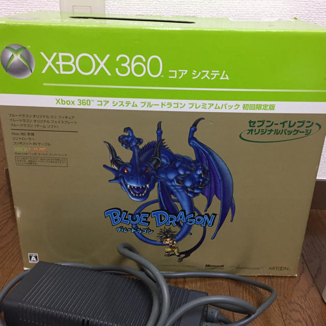 【ジャンク】XBOX360コアシステム ブルードラゴンプレミアムパック初回限定版