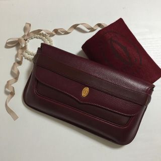 カルティエ(Cartier)のカルティエ♡レザーマストライン クラッチ(クラッチバッグ)