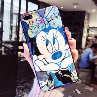 ディズニー(Disney)のミッキーマウス ミニーマウス iPhoneケース 鏡面 iPhoneケース(iPhoneケース)