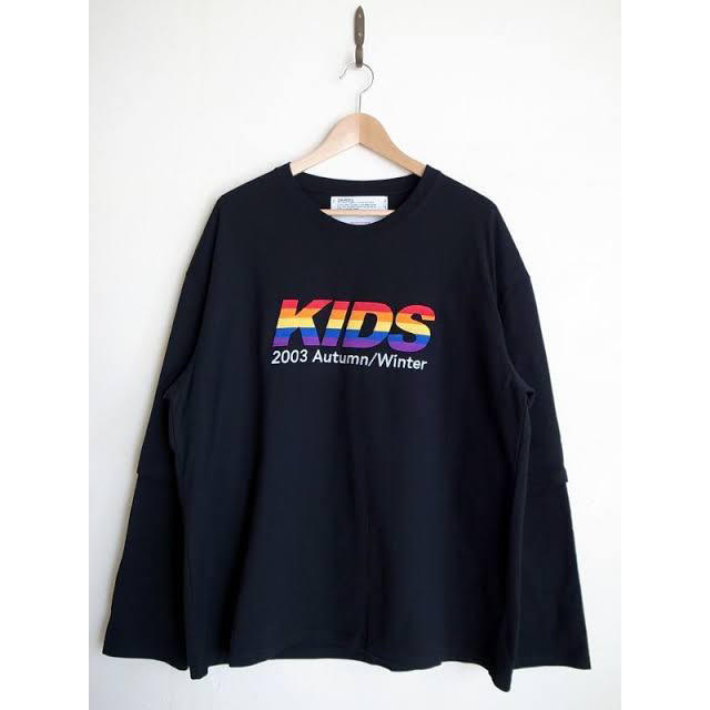 メンズDAIRIKU "KIDS 2003AW Layered T-Shirt " 黒