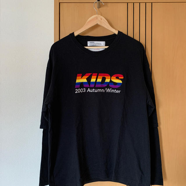 SUNSEA(サンシー)のDAIRIKU "KIDS 2003AW Layered T-Shirt " 黒 メンズのトップス(Tシャツ/カットソー(七分/長袖))の商品写真