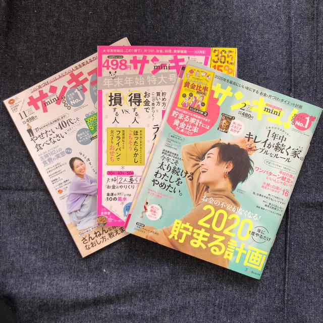 サンキュ!ミニ   2019年11月号・2020年01月号・02月号 エンタメ/ホビーの雑誌(生活/健康)の商品写真