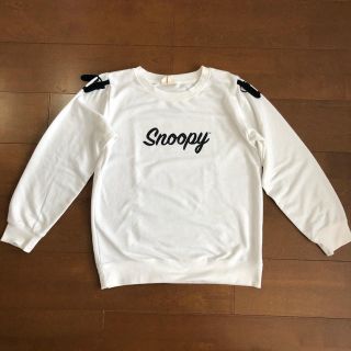 スヌーピー(SNOOPY)のトレーナー　白　スヌーピー　サイズＬＬ(スウェット)