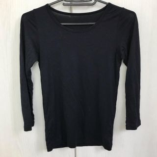 ユニクロ(UNIQLO)のヒートテック 140センチ 黒 長袖(下着)