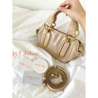 シーバイクロエ(SEE BY CHLOE)の売り切り最終値下げ】chloe ハンドバック　ベージュ　クロエ　chloe(ハンドバッグ)