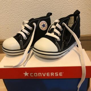 コンバース(CONVERSE)のコンバース黒13.5cmEE☆美品☆(スニーカー)