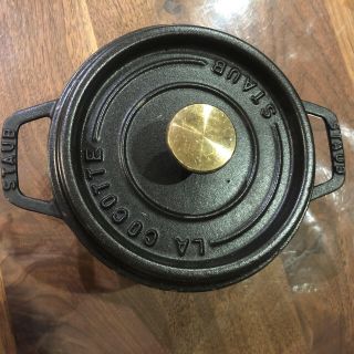 ストウブ(STAUB)のStaub ストウブ　旧型　16cm ブラック(鍋/フライパン)