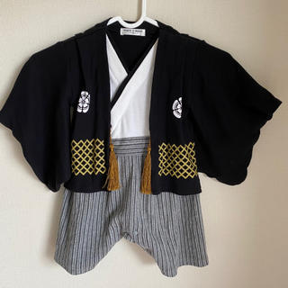 袴　ロンパース　節句　100日祝い　袴ロンパース　70(和服/着物)