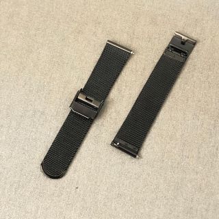 ノット(KNOT)の【わかまあらさ様専用出品】knot ウォッチ メッシュベルト ブラック(腕時計)