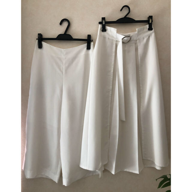 ADORE(アドーア)のADOREアドーア2016セットアップパンツ＆巻きスカート36ホワイト レディースのパンツ(その他)の商品写真