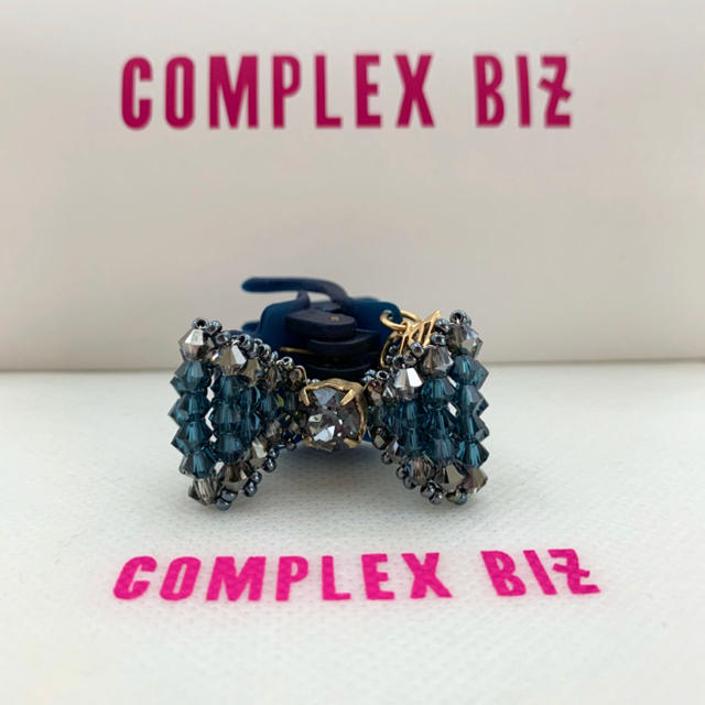 Complex Biz(コンプレックスビズ)のコンプレックスビズ デザートクリップ  シャインリボン ComplexBiz レディースのヘアアクセサリー(バレッタ/ヘアクリップ)の商品写真