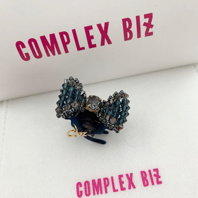 Complex Biz(コンプレックスビズ)のコンプレックスビズ デザートクリップ  シャインリボン ComplexBiz レディースのヘアアクセサリー(バレッタ/ヘアクリップ)の商品写真