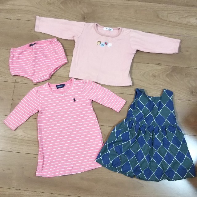 POLO RALPH LAUREN(ポロラルフローレン)のfamiliar ラルフローレン まとめ売り70 80 キッズ/ベビー/マタニティのベビー服(~85cm)(ワンピース)の商品写真