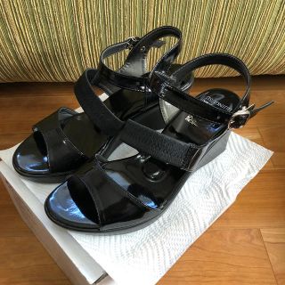 アッピーさん専用◆USED 美人ぐせサンダル Sサイズ 黒 ブラック(サンダル)