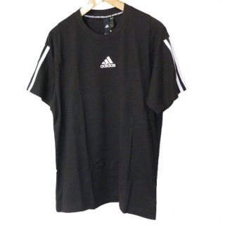 アディダス(adidas)の新品◆(Ｍ)アディダス黒袖3stTシャツ(Tシャツ/カットソー(半袖/袖なし))