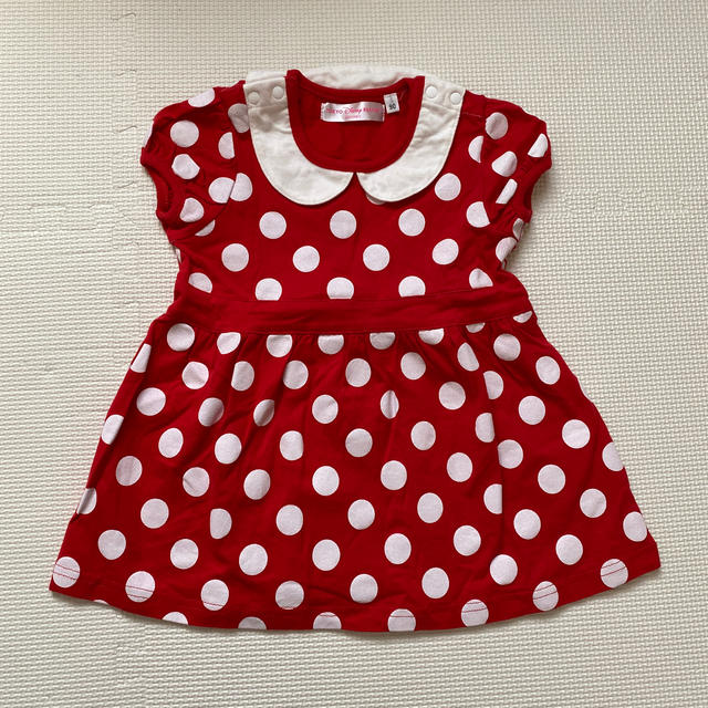 Disney(ディズニー)のDisney ミニーちゃんワンピース　正規品 キッズ/ベビー/マタニティのキッズ服女の子用(90cm~)(ワンピース)の商品写真