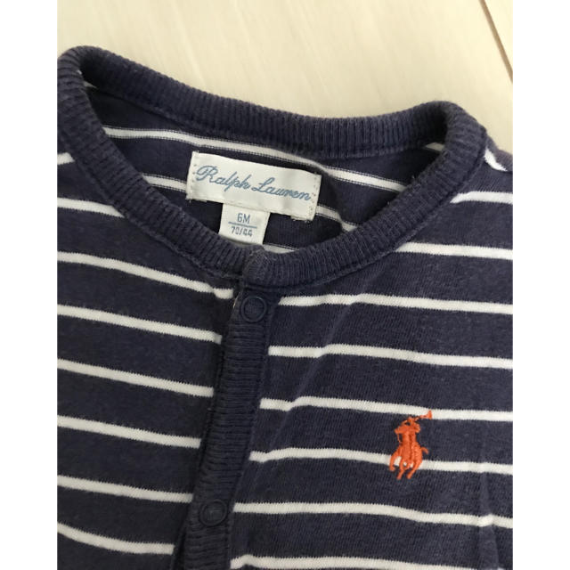 Ralph Lauren(ラルフローレン)のラルフローレン  半袖ロンパース　6M キッズ/ベビー/マタニティのベビー服(~85cm)(ロンパース)の商品写真