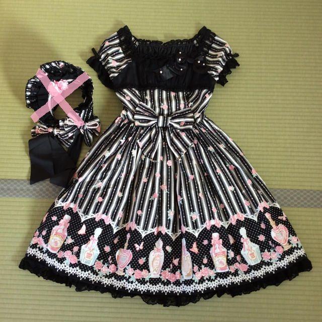 Angelic Pretty ローズトワレ ワンピースのみ 黒