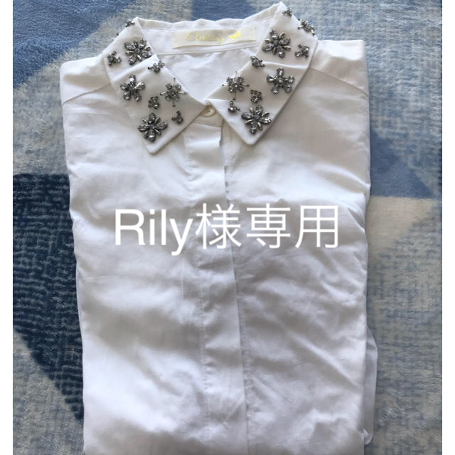 Chesty(チェスティ)のRily様専用　ビジュー長袖シャツ レディースのトップス(シャツ/ブラウス(長袖/七分))の商品写真