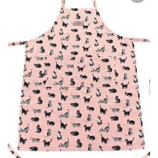 キャスキッドソン(Cath Kidston)の新品　キャスキッドソン　cath kidston エプロン　ピンク　猫柄(日用品/生活雑貨)