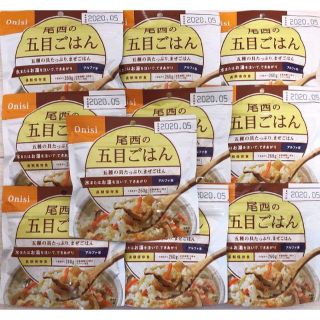 スノーピーク(Snow Peak)の水だけで作れる 尾西食品 アルファ米 五目ごはん 100g×10食分セット(登山用品)