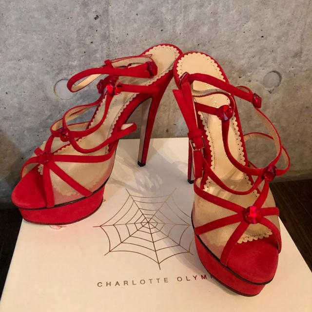 Charlotte Olympia(シャルロットオリンピア)のCharlotte Olympia シャーロットオリンピア 37 サンダル レディースの靴/シューズ(サンダル)の商品写真