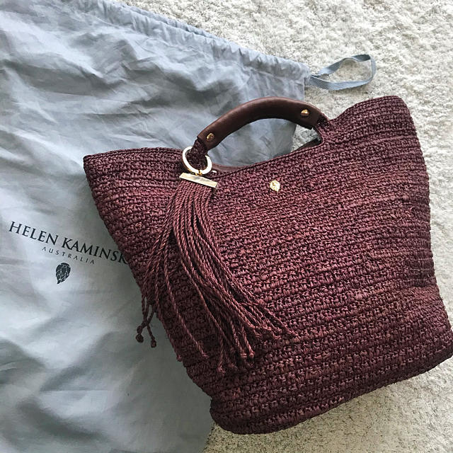 ヘレンカミンスキー タッセル付き カゴバッグ ハンドバッグ 美品☆専用