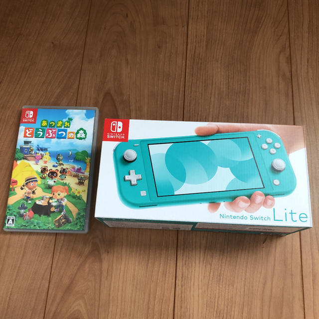 ニンテンドースイッチライト ターコイズ どうぶつの森 セット-