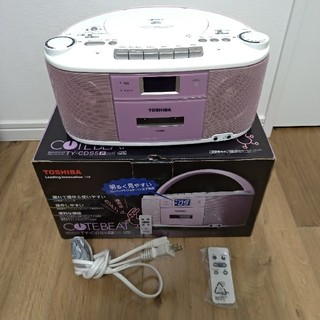 CDラジカセ 東芝 TY-CDS5(ピンク色)(ラジオ)