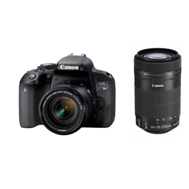 Canon製　EOS Rebel T7 EF-S 18-55mm IS II Kit　ブラック　並行輸入品　未使用